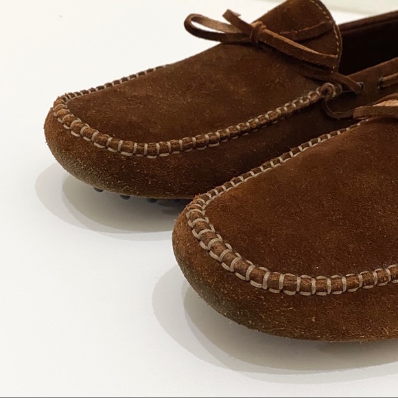 KROLL Italy Brown Suede Leather Men’s Loafers 44 - Picture 7 of 16